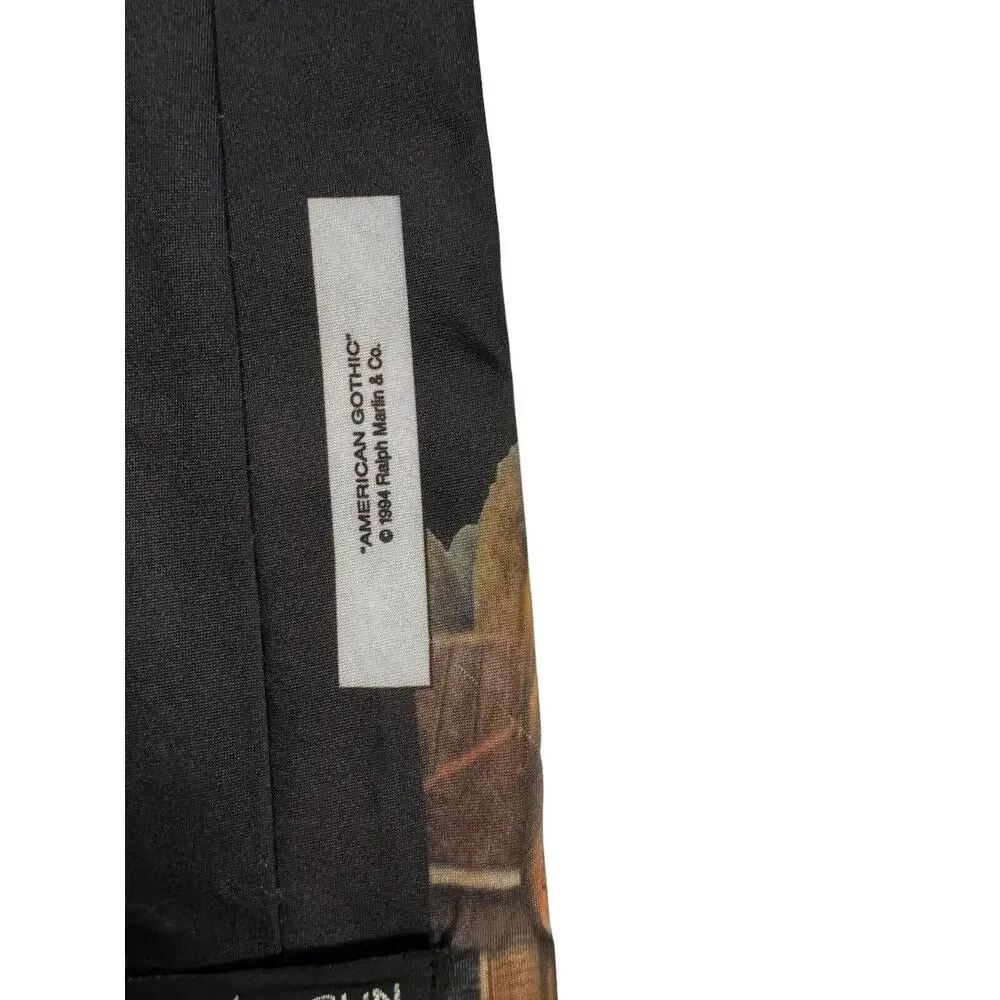 Ralph Marlin Grant Wood's American Gothic NeckTie Men's Vintage 1994